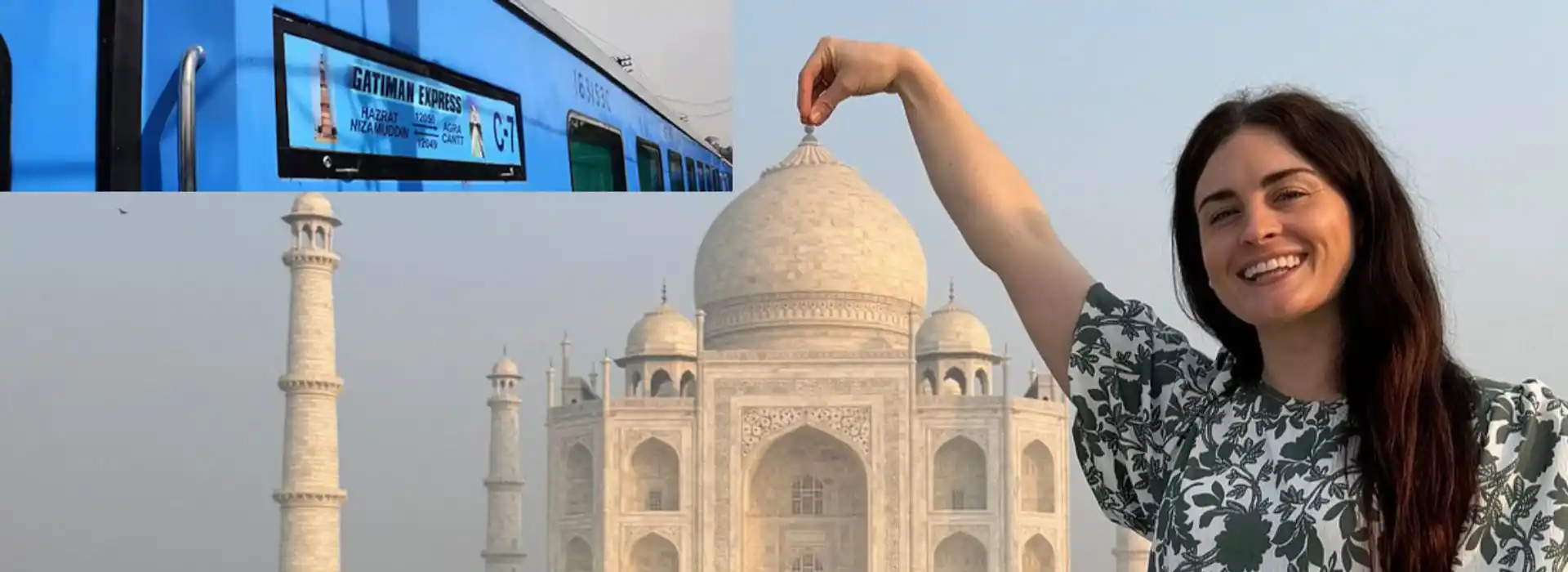 Taj Mahal Agra Tour by Superfast Train